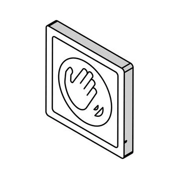 Switch contactless isometric icon vector illustration イラスト素材