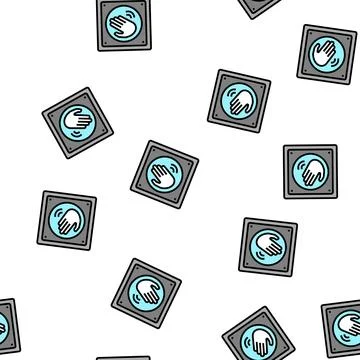 Switch contactless vector seamless pattern Stock Illustration