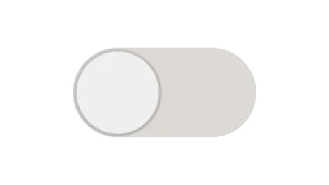 Switch control On and Off. Toggle switch animation. 4K video Stock Footage 116101709