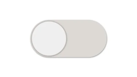 Switch control On and Off. Toggle switch animation. Turning On Or Off. 4K video Stock Footage 116101711