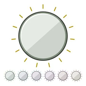 Switch dial knob cartoon vector graphic 스톡 일러스트