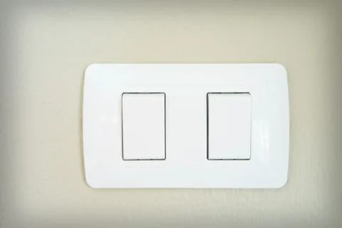 Switch electrically on the wall Foto stock