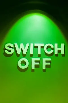 Switch Off - Energy saving concept Stock Photos