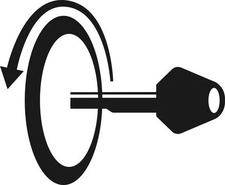 Switch off engine sign. Stock Illustration