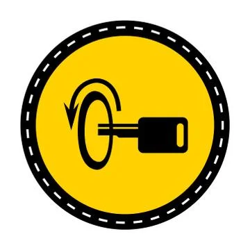 Switch Off Engine Symbol Sign Isolate On White Background,Vector Illustration Stock Illustration