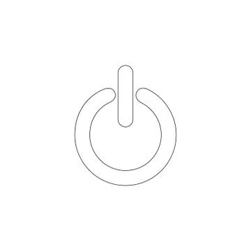 On Off switch. flat vector icon Illustrazione stock