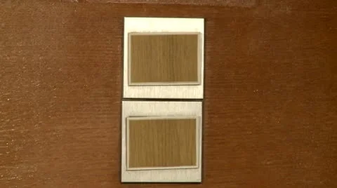 Switch on / off Stock Footage 8912726