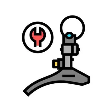 Switch front adjustment and replacement color icon vector illustration Stock Illustration