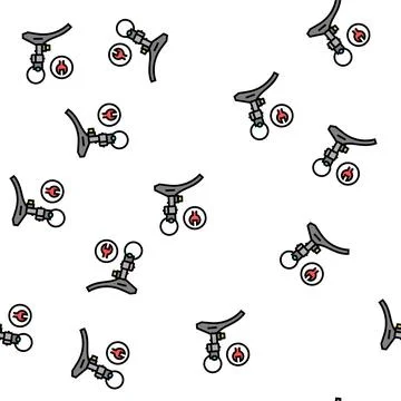 Switch front adjustment and replacement vector seamless pattern Stock Illustration