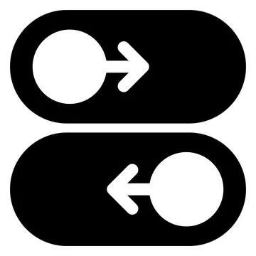 Switch glyph icon vector illustration isolated on white background Stock Illustration