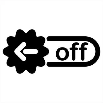 Switch on off glyph icon vector illustration isolated on white background Stock Illustration