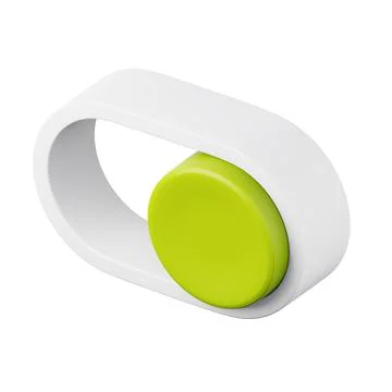 Switch green button on high quality 3D render illustration app design icon. Stock Illustration