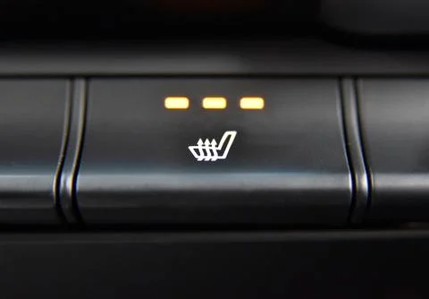 Switch heating car seats Stock Photos