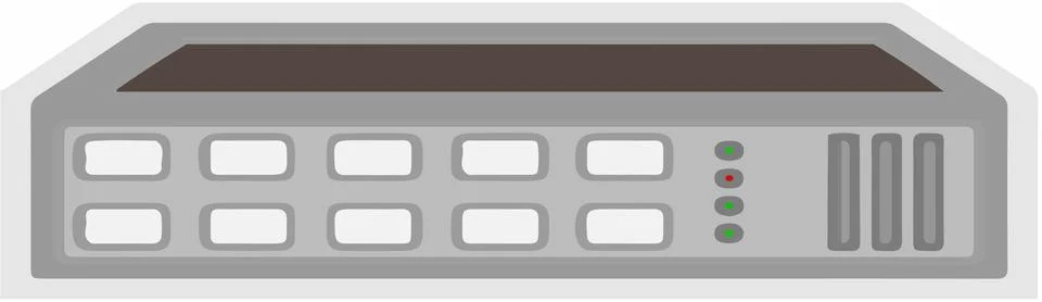 Switch hub vector on white background Stock Illustration