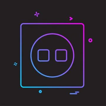 Switch icon design vector Stock Illustration