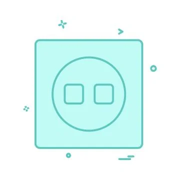 Switch icon design vector Illustrazione stock