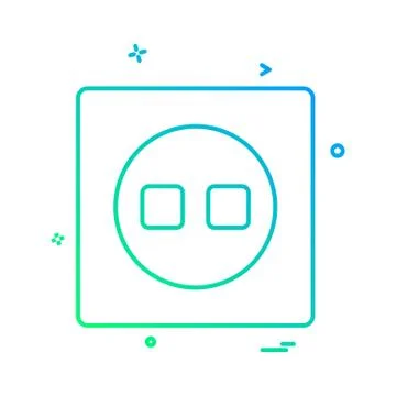 Switch icon design vector Illustrazione stock