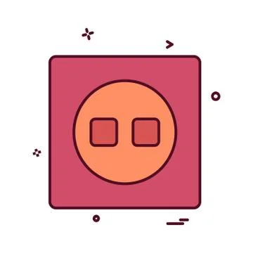 Switch icon design vector イラスト素材