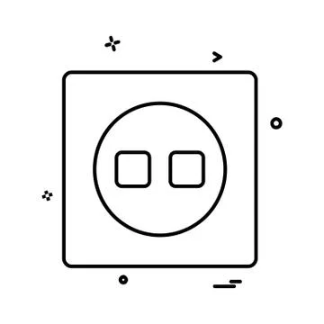 Switch icon design vector 스톡 일러스트