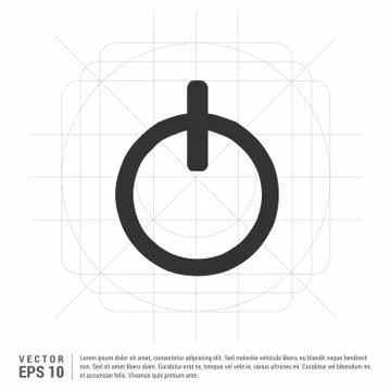 On/Off switch icon Illustrazione stock