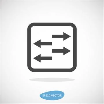 Switch Icon - Isolated Vector Illustration Stock Illustration