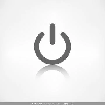On Off switch icon. Power symbol. Stock Illustration