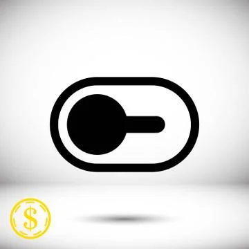 Switch icon stock vector illustration flat design Stock Illustration
