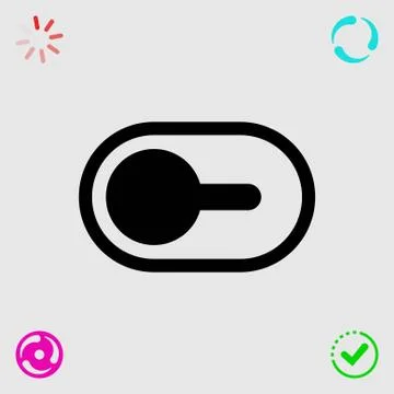 Switch icon stock vector illustration flat design Illustrazione stock