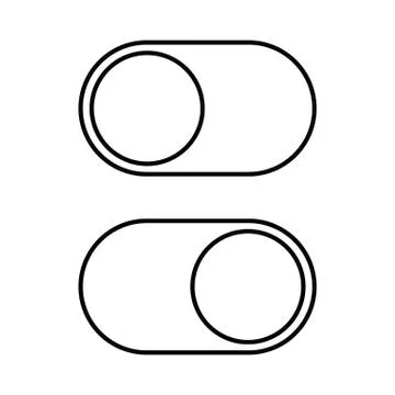 On/Off switch icon. turn sign vector Stock Illustration
