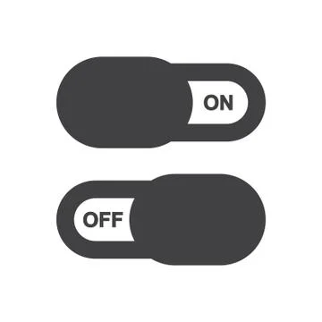 On Off switch icon vector design Stock Illustration