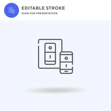 Switch icon vector, filled flat sign, solid pictogram isolated on white, logo Illustrazione stock