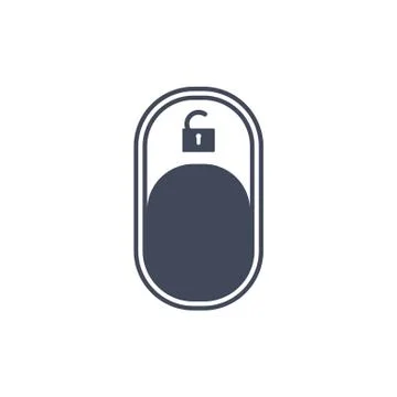 On/Off Switch Icon Vector flat design style Stock Illustration