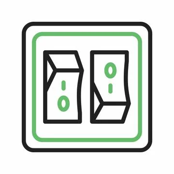 Switch icon vector image. Illustrazione stock