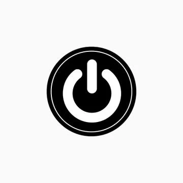 On/Off switch icon on white background.  스톡 일러스트
