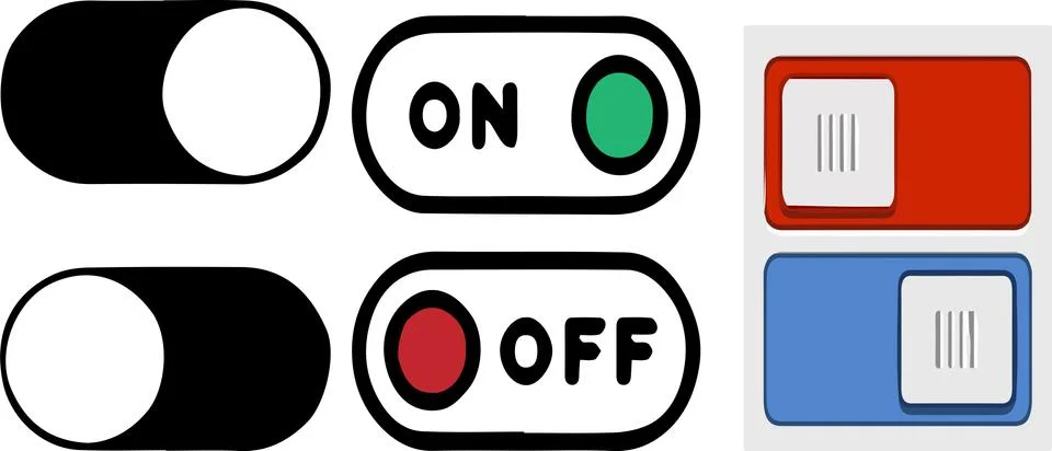 Switch icon on white background Stock Illustration