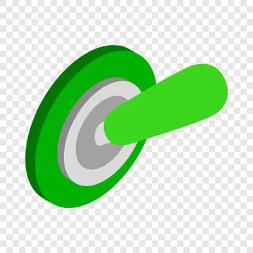 Switch on isometric icon 스톡 일러스트