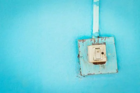 Switch lights old one. Stock Photos