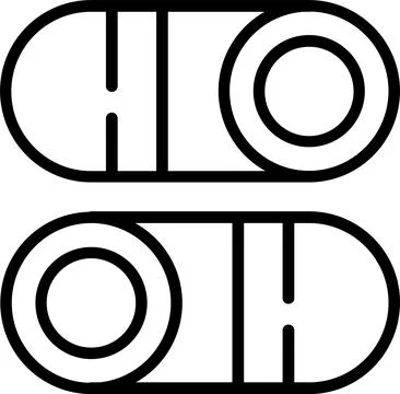 Switch Line Icon Design Stock Illustration