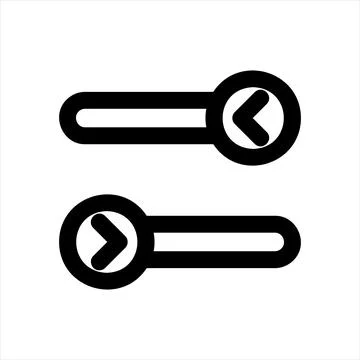 Switch line icon vector illustration isolated on white background Ilustração Stock