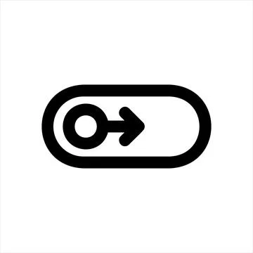 Switch line icon vector illustration isolated on white background 스톡 일러스트