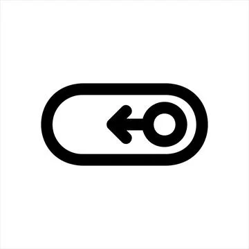 Switch line icon vector illustration isolated on white background Ilustração Stock