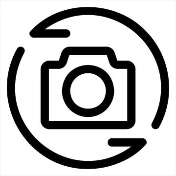 Switch line icon vector illustration isolated on white background Ilustração Stock