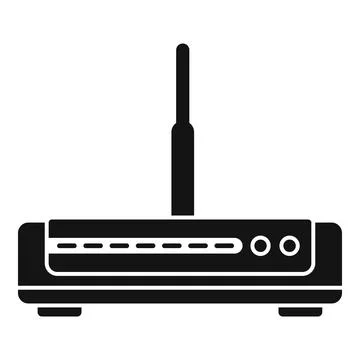 Switch modem icon simple . Wireless device Illustrazione stock