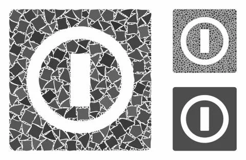 Switch Mosaic Icon of Bumpy Elements Stock Illustration