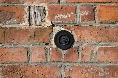 Switch on the old lights on the wall Stock Photos