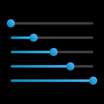 Switch or slider in modern minimal style for mobile app. Vector illustration  스톡 일러스트