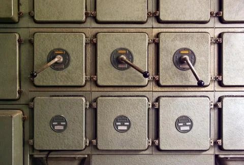 Switch panel Stock Photos