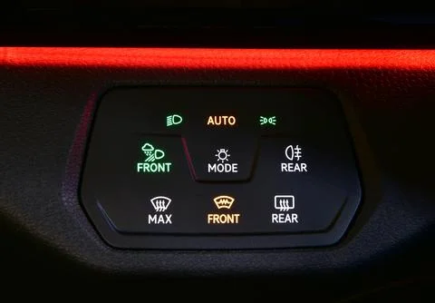 Switch for passenger car lights Stock Photos