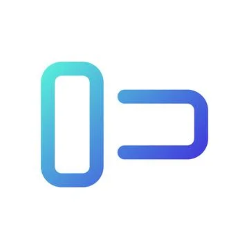 Switch off pixel perfect gradient linear ui icon Ilustração Stock