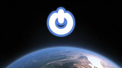 Switch off for the planet earth hour concept with power icon over globe. Stock Footage 329553197